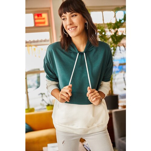 Olalook Sweatshirt - Green - Oversize Slike