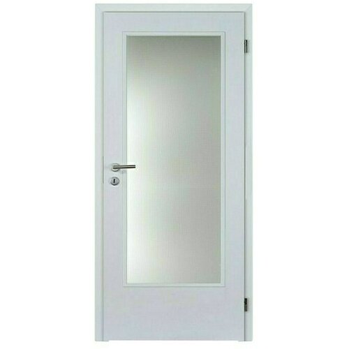 DOORNITE Sobna vrata sa staklom (850 x 2.000 mm, DIN graničnik: Desno, Bijele boje, Središnji položaj: Saće) Cijene
