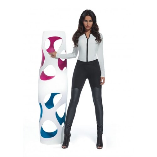 Bas Bleu JENNY women's leggings leather made of combined materials Slike