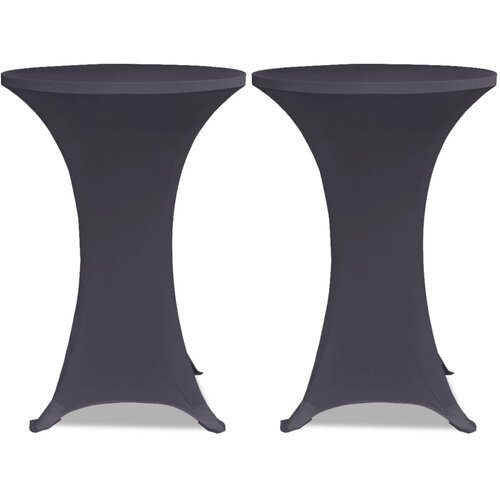  Rastezljivi stolnjak 4 kom 60 cm antracit Slike