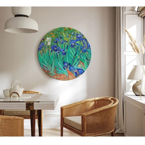  Okrugla slika - Vincent Van Gogh - Irises 80x80 Cene