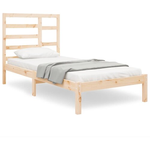 VidaXL Posteljni okvir trden les 75x190 cm, (20906877) Slike