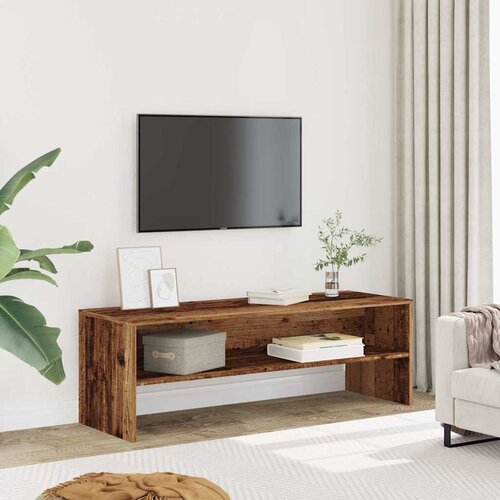 TV ormarić boja starog drva 120 x 40 x 40 cm konstruirano drvo Cene