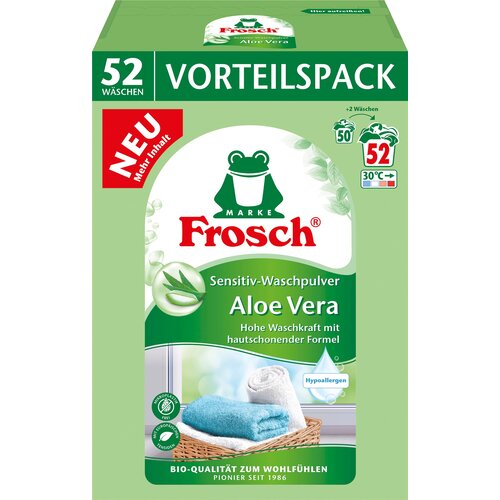 Frosch Pralni pra&amp;scaron;ek za občutljivo kožo - Aloe Vera - 3,42 kg Slike