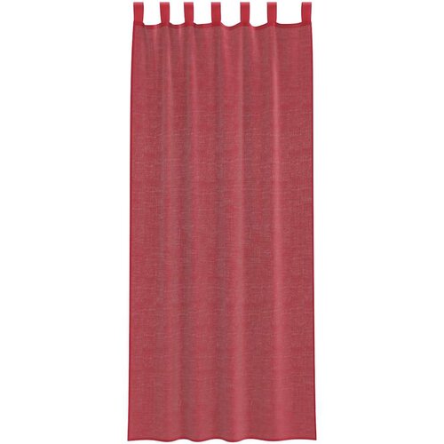 Voile zavjese s petljama 2 kom. vinsko crvene 140x260 cm Slike