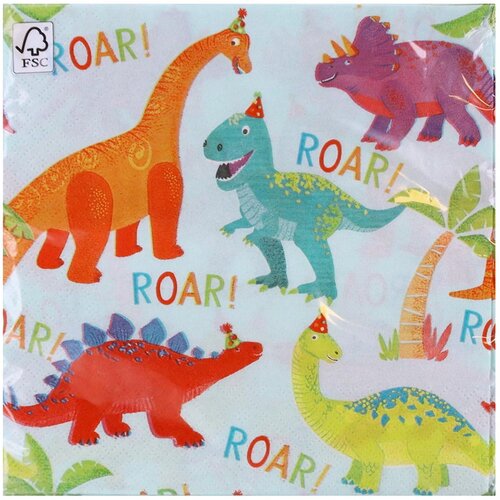 Procos Set papirnatih salveta za Dino zabavu - dvoslojni, 33 x 33 cm, 20 kom Cijene