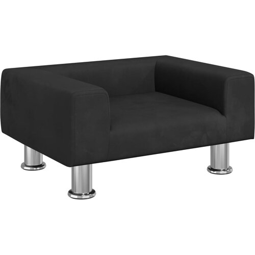 Maison Chic Otroški kavč - Otroški divan - Otroški sedež črn 50x40x26,5 cm žamet, (21729564) Cene