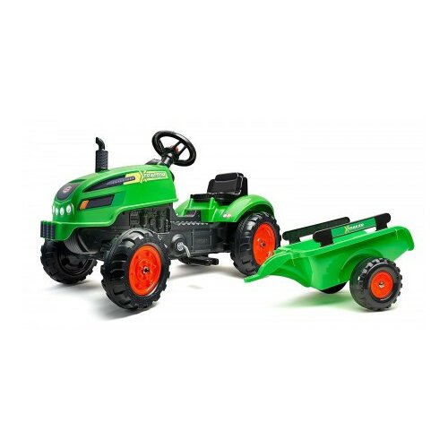 Falk traktor na pedale sa prikolicom zeleni (2048ab) Cene
