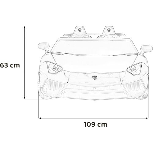  Licenciran avto na akumulator Lamborghini Aventador SV STRONG - dvosed - siv Slike
