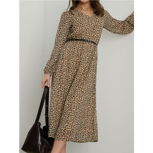 Sinsay Midi haljina s leopardskim uzorkom Slike