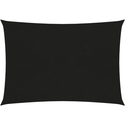 vidaXL Senčno jadro 160 g/m² črno 3x4,5 m HDPE Cene