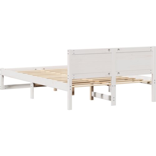  Okvir za krevet Bijela Drvo 120 x 200 cm Izdržljiv Slike