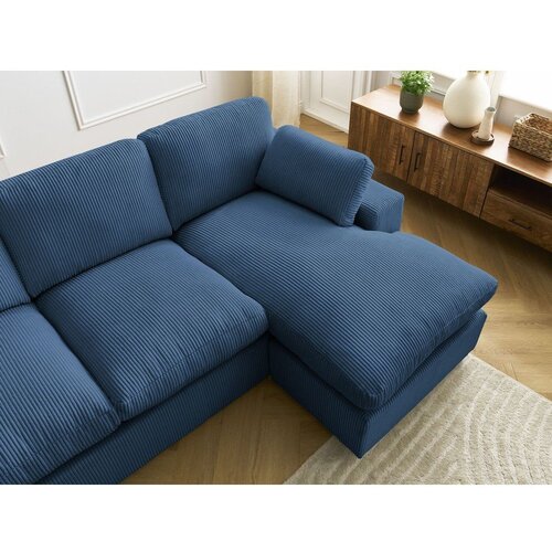 Bobochic Paris Plava kutna garnitura od samta Belair &amp;ndash; Slike