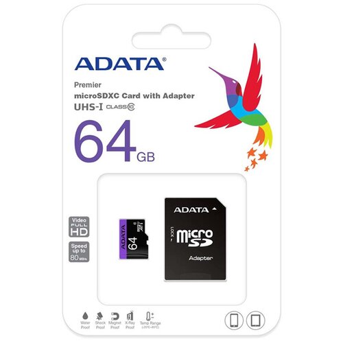 Memorijska kartica MICRO SDXC ADATA 64GB CLASS 10 UHS-I Cijene