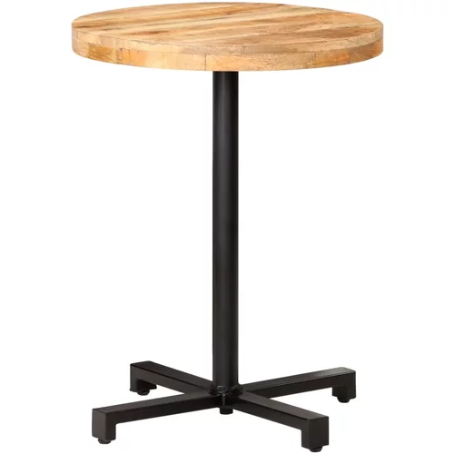 Bistro stolić okrugli Ø 60 x 75 cm od grubog drva manga