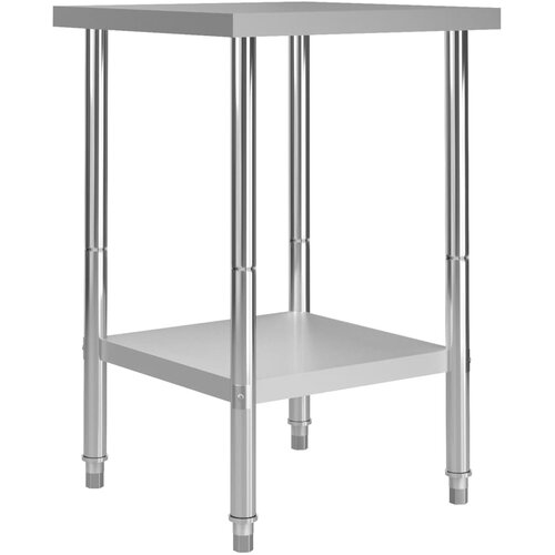vidaXL Kuhinjski radni stol 60 x 60 x 85 cm od nehrđajućeg čelika Cijene