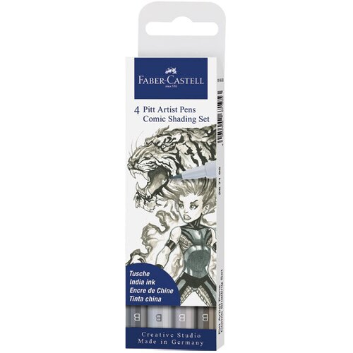 Flomaster Pitt artist Comic Shading pk4 Faber-Castell 267195 sivi blister Cijene