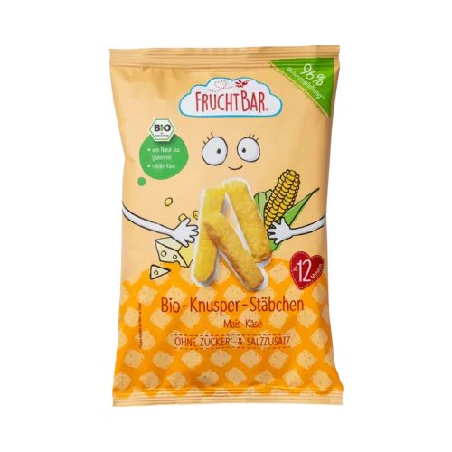FRUCHTBAR Bio hrustljave palčke - koruza in sir Cene