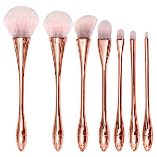 INF Rose Gold & Pink White Set Čopičev za Ličenje - 10 Kosov z Roza Torbico, (5000078355) Cene