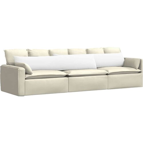  Jastučići za sofu 2 pcs Bijelo 200 x 40 cm tkanina Slike