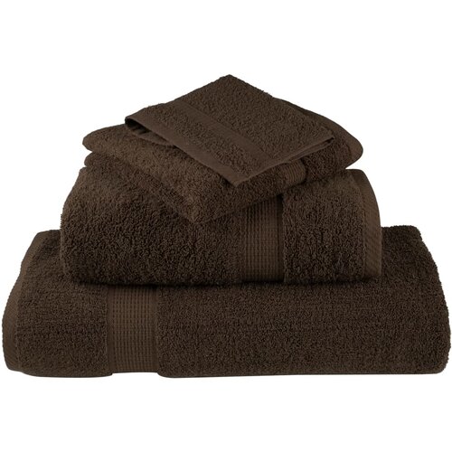  12-dijelni vrhunski set ručnika SOLUND smeđi 600 gsm Slike