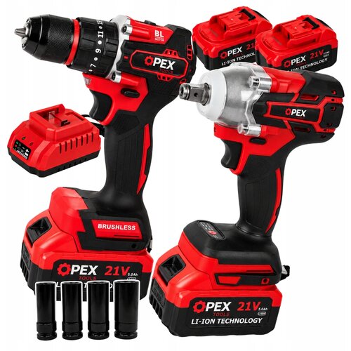 XL set 2u1 21v baterija. udarna izvijača bez četkica i kofer za bu&amp;scaron;ilicu 2x3ah Slike