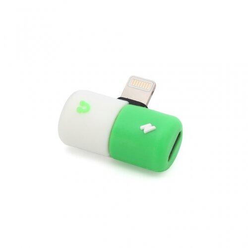 Teracell adapter za slusalice i punjenje W1 iphone lightning zeleni Slike