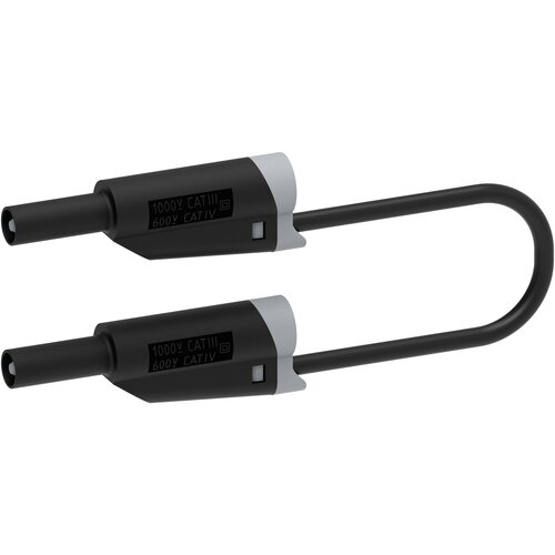 Electro PJP 2717-IEC-CD1-50N merilni vod lamelni vtič 4 mm lamelni vtič 4 mm 50 cm črna 1 kos, (20453777) Slike