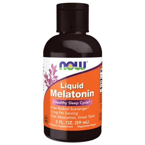 Now Foods Tekoči melatonin NOW (59 ml)