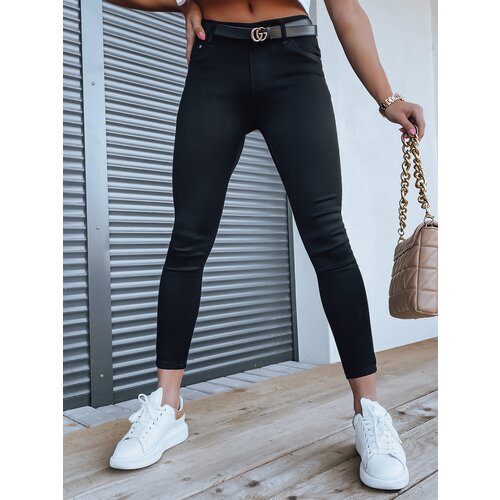 DStreet Spodnie damskie jeansowe ARLET czarne Slike