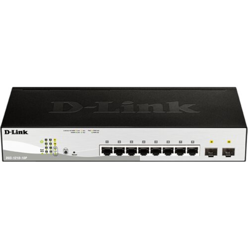 D-link switch DGS-1210-10P/E 10/100/1000 8PoEport/2SFP smart Cene