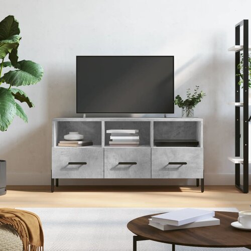 TV ormarić boja betona 102 x 36 x 50 cm od konstruiranog drva Cene