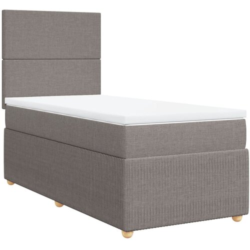 vidaXL Krevet s oprugama i madracem smeđesivi 80x200 cm od tkanine Cijene