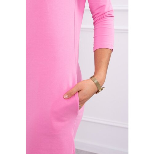 Kesi Dress with a hood and pockets light pink Cene