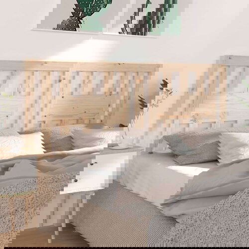  Posteljno vzglavje 166x4x100 cm trdna borovina, (20644987) Cene