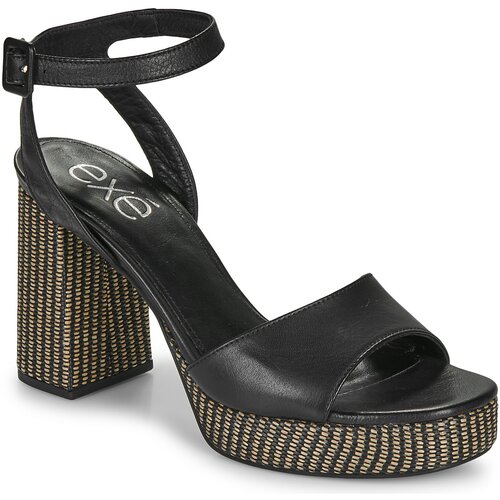 Ex&amp;eacute; Shoes 691-ANCONA-LEATHER-BLACK Crna Slike