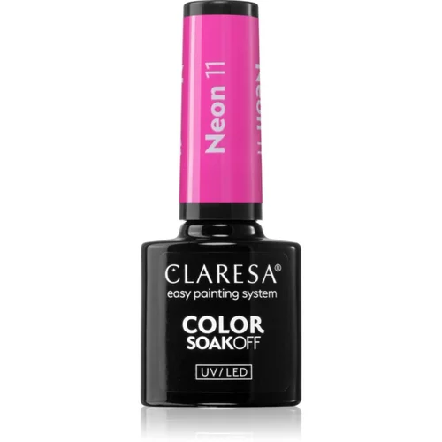 Claresa SoakOff UV/LED Color Neon gel lak za nohte odtenek 11 5 g