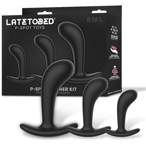 LATETOBED P-Spot Trainer Kit Prostatic Massagers Black Cene