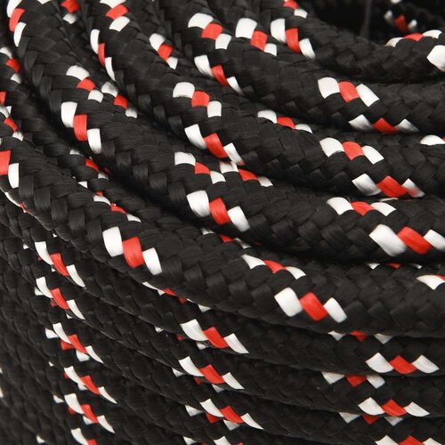 VidaXL Brodski konop crni 14 mm 100 m od polipropilena Slike