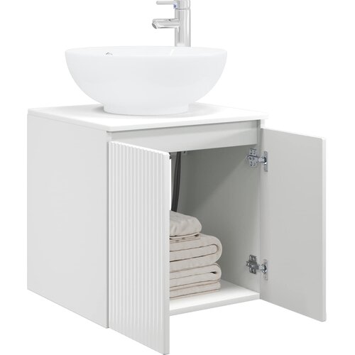  Umivaonik s policom Bijela 49,5 x 44,5 x 65 cm Slike