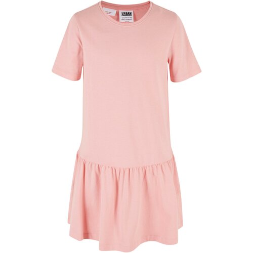 Urban Classics Kids Valance Tee Dress for Girls - Pink Slike