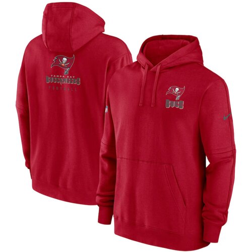 Nike Tampa Bay Buccaneers Club Sideline Fleece Pullover pulover sa kapuljačom Slike