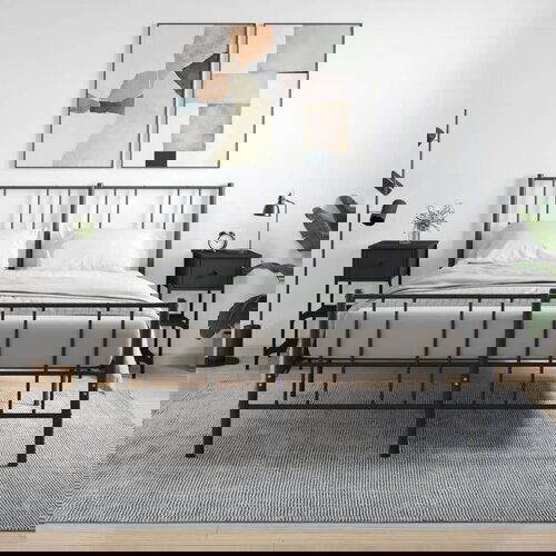 VidaXL Nočna omarica 2 kosa črna 34x36x70 cm inženirski les Slike