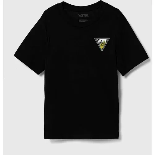 Vans Otroška bombažna kratka majica ALIEN PEACE BFF črna barva
