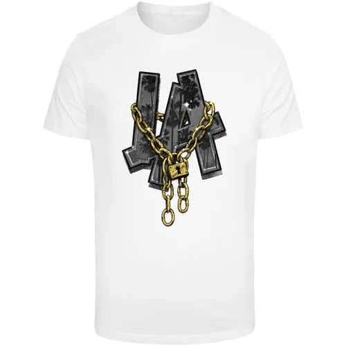 Mister Tee Men's T-shirt LA Chains white