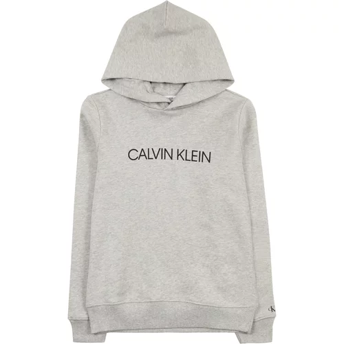Calvin Klein Jeans Sweater majica siva melange / crna