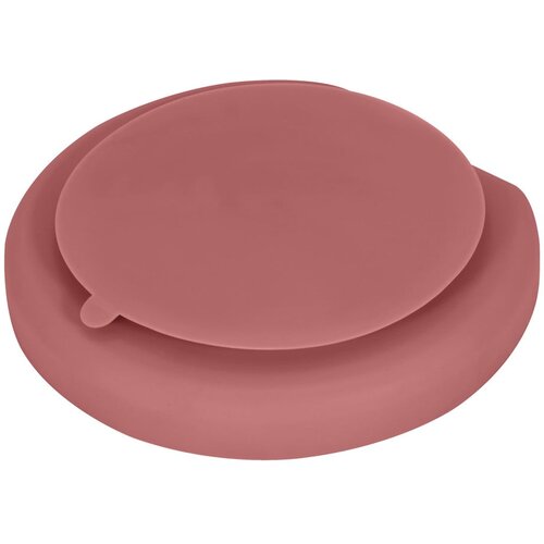 Kindsgut Opečnato oranžen silikonski otro&amp;scaron;ki krožnik 19x20,5 cm Dusky Pink &amp;ndash; Slike