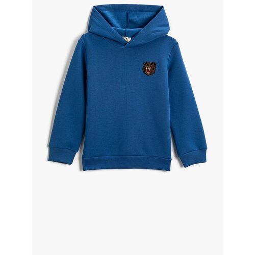 Koton Boys Basic Print Detail Hooded Sweatshirt Slike