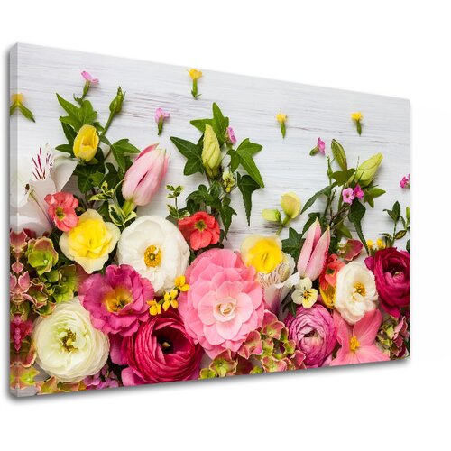  Slike  na platnu roze CVEĆE_1510-11 (moderne slike na platnu) Cene
