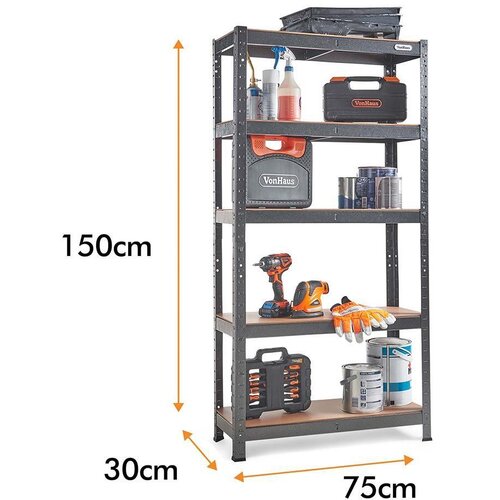 Vonhaus 1.5m 5 polični regal hammerite 15/371 Cene